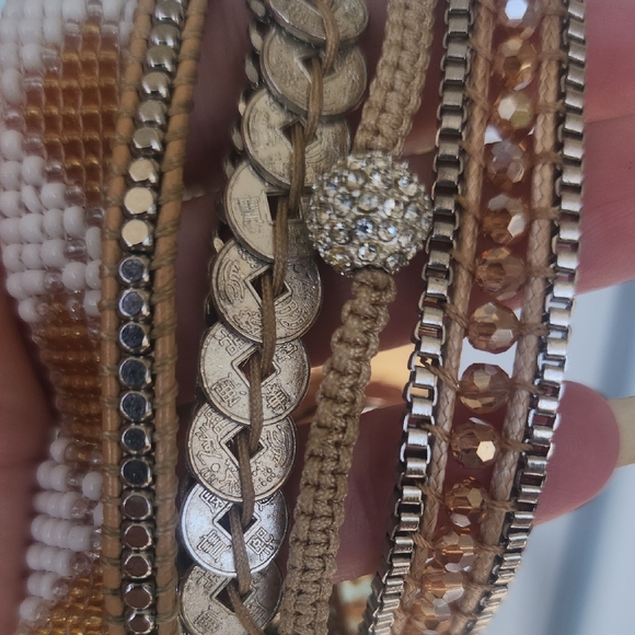 Victoria Emerson Gold and Silver Tone Layered Bracelet - Picture 3 of 6